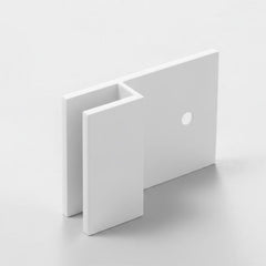 SB10VLSQMW – U Bracket Square with Vertical Leg Matt White – supplier gallery view 2