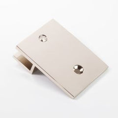 U Bracket Square with Vertical Leg Polished Nickel