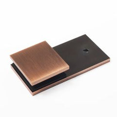 Bracket Square Glass to Wall 180 Degree Antique Bronze