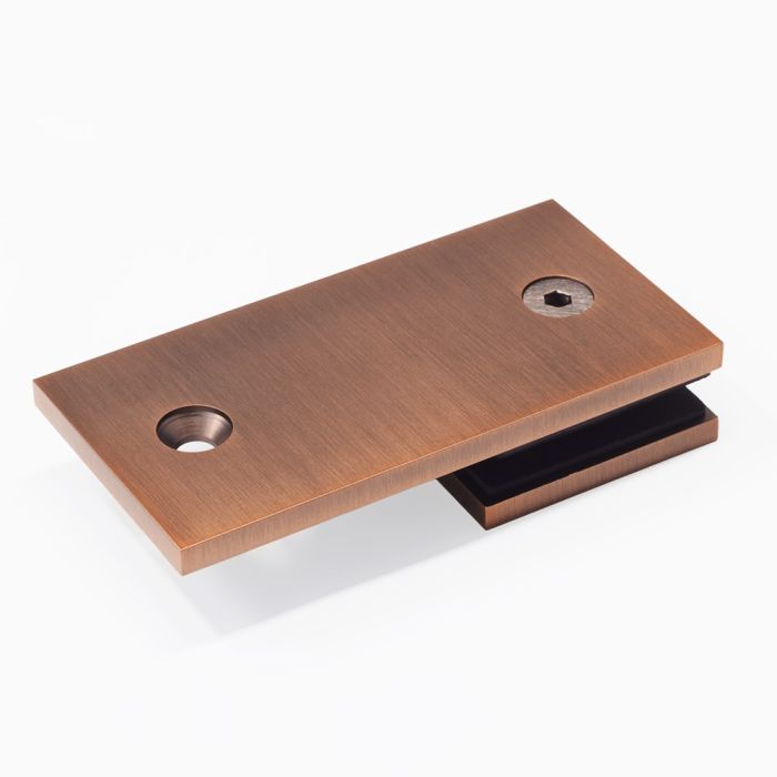 SB180SQAB – Bracket Square Glass to Wall 180 Degree Antique Bronze – supplier gallery view 2