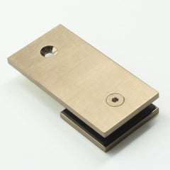 SB180SQBB – Bracket Square Glass to Wall 180 Degree Brushed Brass – supplier gallery view 2