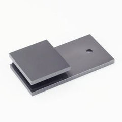 Bracket Square Glass to Wall 180 Degree Gunmetal