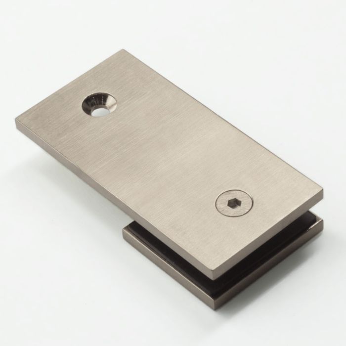 SB180SQWBN – Bracket Square Glass to Wall 180 Degree Warm Brushed Nickel – supplier gallery view 2