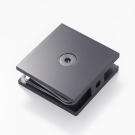 U Bracket Glass to Wall Mechanical Fixing 90 Degree Gunmetal