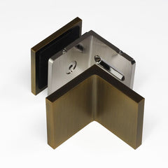 SB50ADJAS – Bracket Glass to Wall 90 Degree Adjustable Antique Brass – supplier gallery view 2