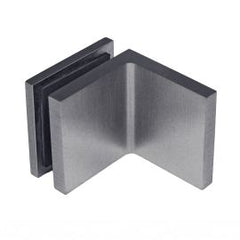 Bracket Glass to Wall 90 Degree Adjustable Brushed Gunmetal