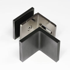 SB50ADJBGM – Bracket Glass to Wall 90 Degree Adjustable Brushed Gunmetal – supplier gallery view 2