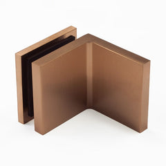 Bracket Glass to Wall 90 Degree Adjustable Brushed Rose Gold / Copper