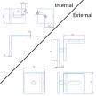 SB50ADJS – Bracket Glass to Wall 90 Degree Adjustable Satin – supplier gallery view 3