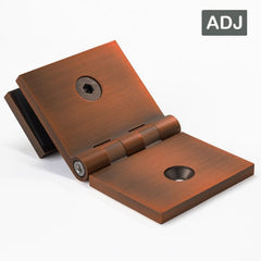SB50CABAB – Bracket Square Glass to Wall Adjustable Angle Antique Bronze – supplier gallery view 2