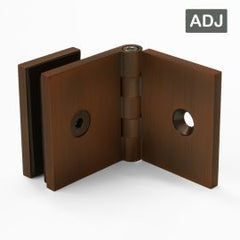 Bracket Square Glass to Wall Adjustable Angle Dark Antique Bronze