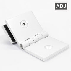 SB50CABMW – Bracket Square Glass to Wall Adjustable Angle Matt White – supplier gallery view 2