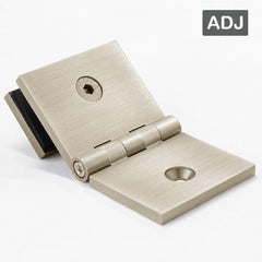 SB50CABWBN – Bracket Square Glass to Wall Adjustable Angle Warm Brushed Nickel – supplier gallery view 2
