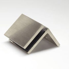 Bracket Square Glass to Wall 90 Degree Warm Brushed Nickel