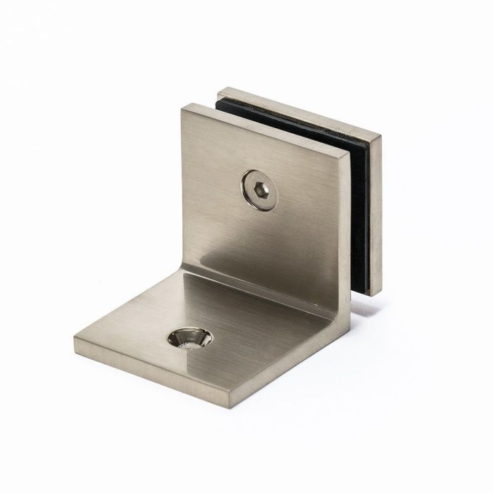 SB50SQWBN – Bracket Square Glass to Wall 90 Degree Warm Brushed Nickel – supplier gallery view 2