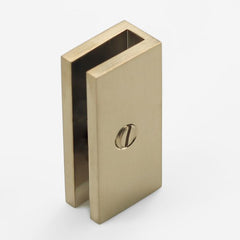 SB6SQBB – U Bracket Square 6mm Glass Brushed Brass – supplier gallery view 2