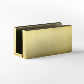 U Bracket Concealed Screw Square Nero Brushed Gold