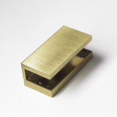 SBC10SQBG – U Bracket Concealed Screw Square Nero Brushed Gold – supplier gallery view 2