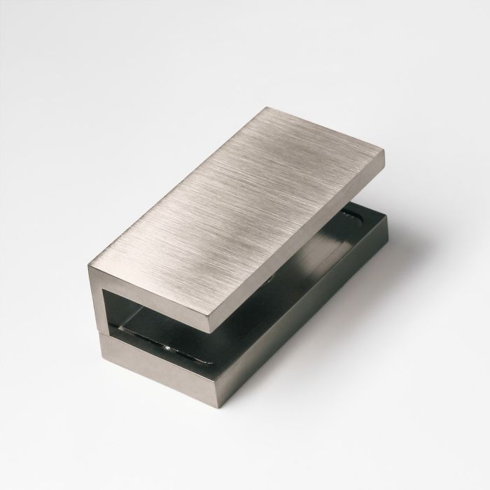 SBC10SQBN – U Bracket Concealed Screw Square Brushed Nickel – supplier gallery view 2
