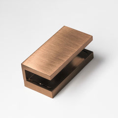 FORGE U Bracket Concealed Screw Square Brushed Rose Gold / Copper