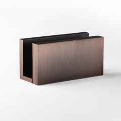 U Bracket Concealed Screw Square Nero Brushed Bronze