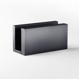U Bracket Concealed Screw Square Gunmetal