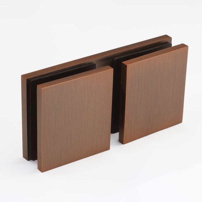 SBD180SQAB – Bracket Square Glass to Glass 180 Degree Antique Bronze – supplier gallery view 2