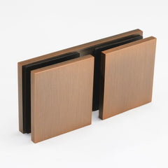 SBD180SQBRG – Bracket Square Glass to Glass 180 Degree Brushed Rose Gold – supplier gallery view 2