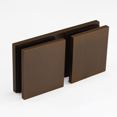 SBD180SQDAB – Bracket Square Glass to Glass 180 Degree Dark Antique Bronze – supplier gallery view 2