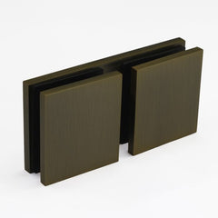 SBD180SQDAS – Bracket Square Glass to Glass 180 Degree Dark Antique Brass – supplier gallery view 2