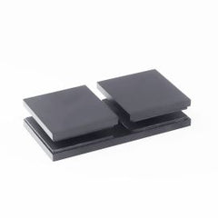 Bracket Square Glass to Glass 180 Degree Gunmetal