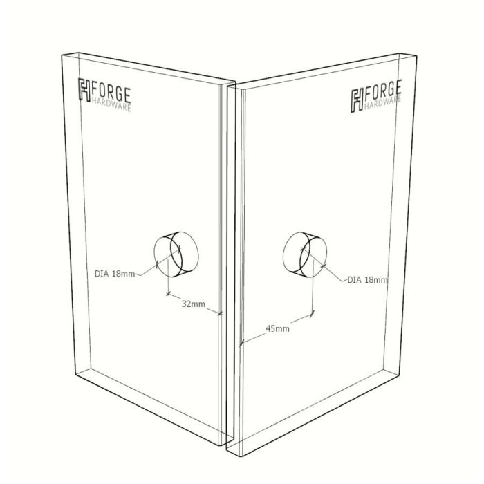 SBD50C – Bracket Glass to Glass 90 Degree Chrome – supplier gallery view 3