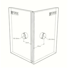 SBD50C – Bracket Glass to Glass 90 Degree Chrome – supplier gallery view 3