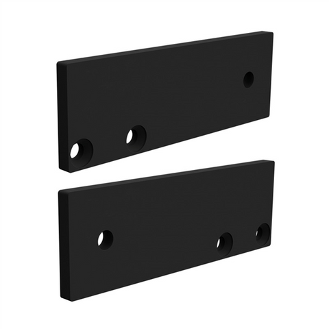 35 Series- FLAT WALL PLATE - BLACK - 2pk