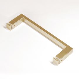 Handle Single Sided Rectangular D 235x25x13 210mm CTC Brushed Brass