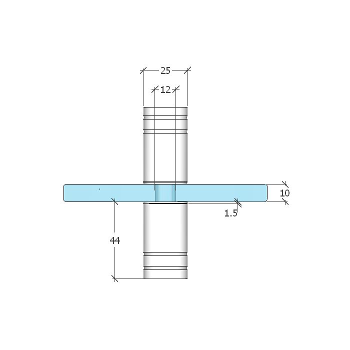 SK40W – Shower Knob 40 White – supplier gallery view 3