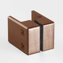 SQUARE SHOWER KNOB HANDLE - Brushed Rose Gold / Copper