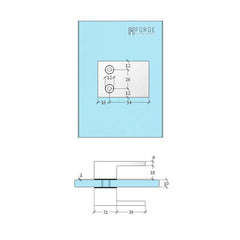 SK50W – Square Shower Knob Handle White – supplier gallery view 3