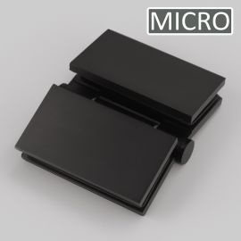 Square Bifold Hinge 6mm Glass Black
