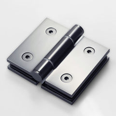 SMES2BFGM – Square Bifold Hinge 6mm Glass Gunmetal – supplier gallery view 2