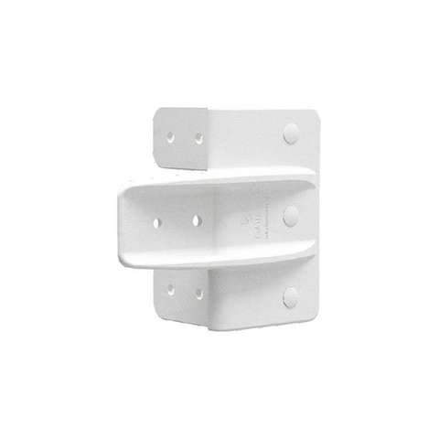 D&D White Gate Stop - White polymer finish, PVC gate stop