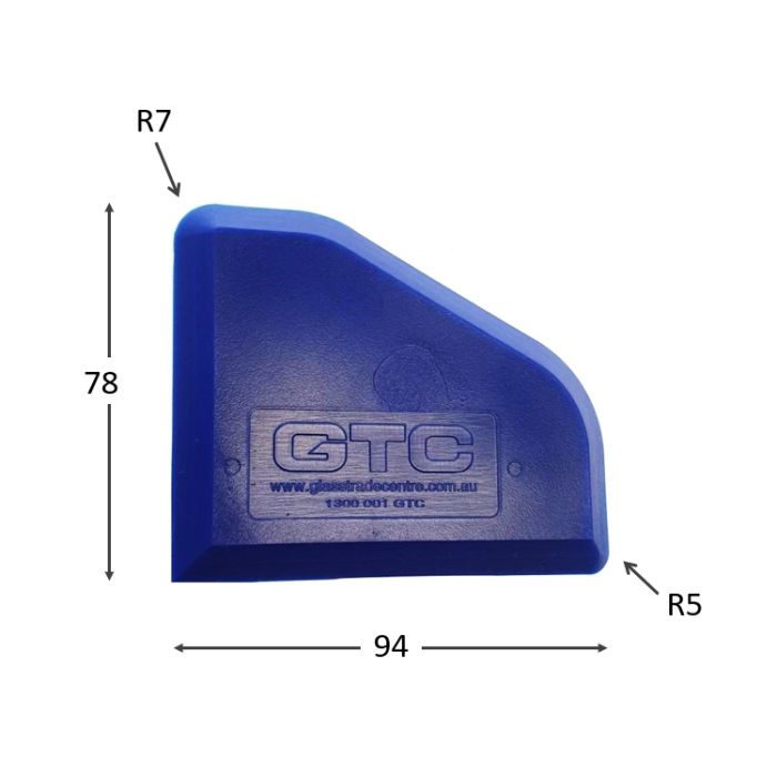 SSB600 – Silicone Spatula Blue 94mm x 78mm – supplier gallery view 4