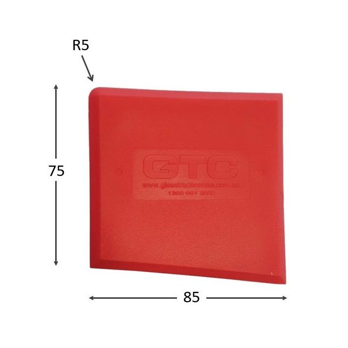 SSB666 – Silicone Spatula Red 85mm x 75mm – supplier gallery view 4