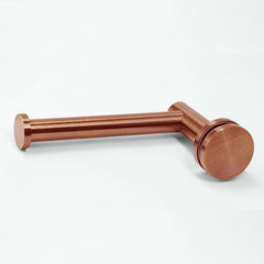 Forge Shower Toilet Roll Holder for hower screen , fits to glass .  Brushed Rose Gold /Copper