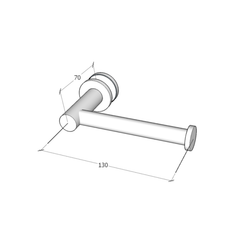 STRHDAB – Shower Toilet Roll Holder Dark Antique Bronze – supplier gallery view 3