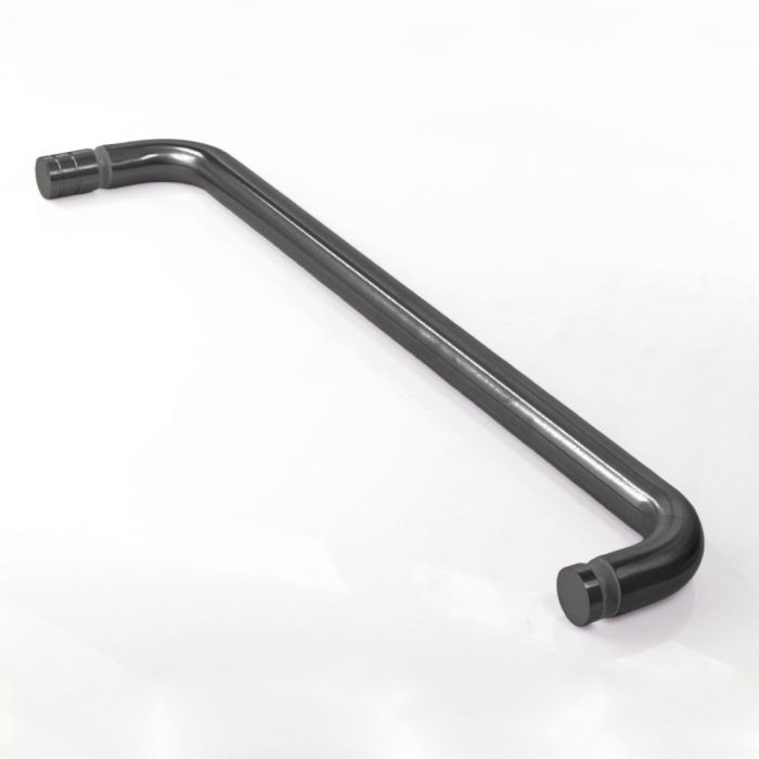 TRK500BGM – Towel Rail 500mm Brushed Gunmetal with Knob – supplier gallery view 2