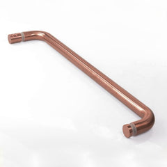 TRK500BRG – Towel Rail 500mm Brushed Rose Gold with Knob – supplier gallery view 2
