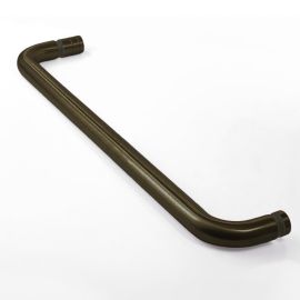 Towel Rail 500mm Dark Antique Brass with Knob