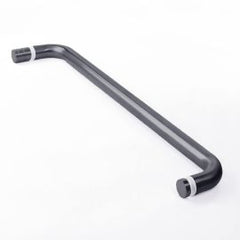 Towel Rail 500mm Gunmetal with Knob