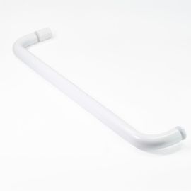 Towel Rail 500mm Matt White with Knob
